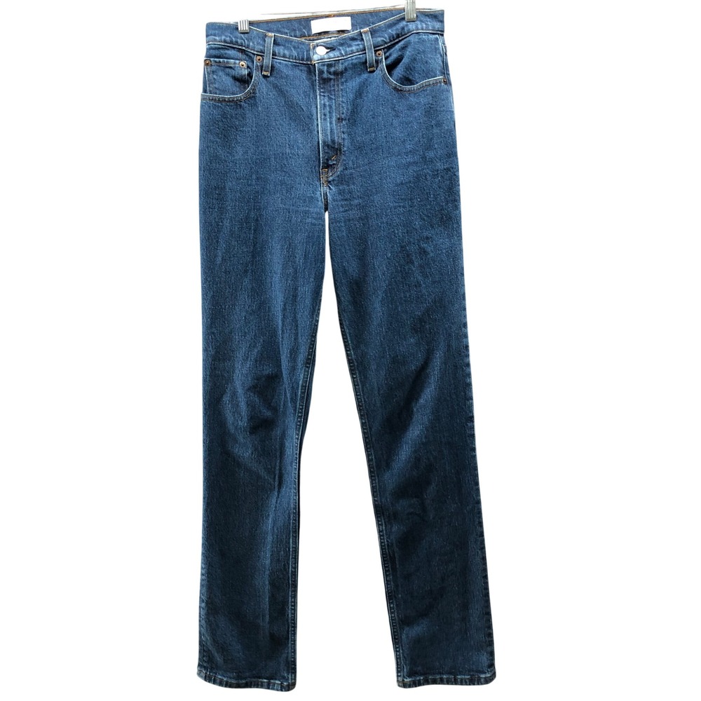 Abercrombie & Fitch 90s Straight Ultra High Rise Jean Womens 28 / 6 XL Tall Blue